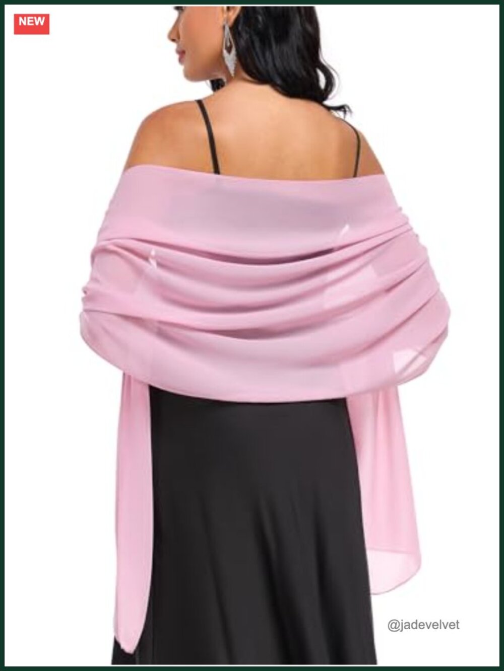 Chiffon Shawl Wrap for Women Wedding Stole Lightweight